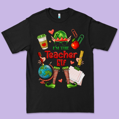Im The Teacher Elf Premium Tee Designed By Fadigitalartstudio