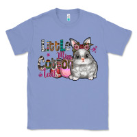Colony Blue Little Miss Cotton Tail Classic Tee - CowhideDigitalArt