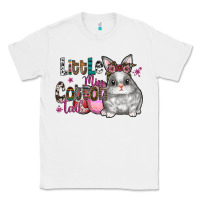 White Little Miss Cotton Tail Classic Tee - CowhideDigitalArt