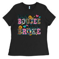 Black kinda boujee kinda broke Ladies Tee - Zillion Design Studio