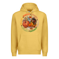 Antique Gold Bonfires flannels smores campfires pumpkin Premium Hoodie - NancyCooperArtShop