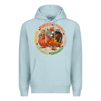 Blue Mist Bonfires flannels smores campfires pumpkin Premium Hoodie - NancyCooperArtShop