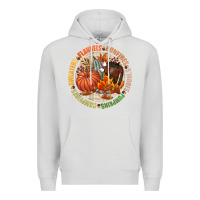 Dove Grey Bonfires flannels smores campfires pumpkin Premium Hoodie - NancyCooperArtShop