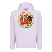 Lilac Bonfires flannels smores campfires pumpkin Premium Hoodie - NancyCooperArtShop