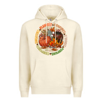 Sandshell Bonfires flannels smores campfires pumpkin Premium Hoodie - NancyCooperArtShop
