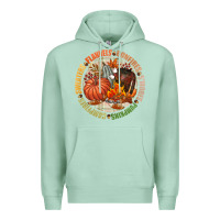 Seafoam Bonfires flannels smores campfires pumpkin Premium Hoodie - NancyCooperArtShop