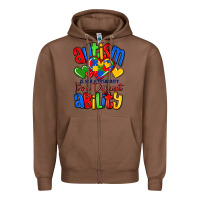 Chestnut autism is not a disability it's a different abilit Zipper Hoodie - LillyAllenDesigns
