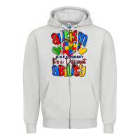 Dove Grey autism is not a disability it's a different abilit Zipper Hoodie - LillyAllenDesigns