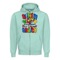 Seafoam autism is not a disability it's a different abilit Zipper Hoodie - LillyAllenDesigns