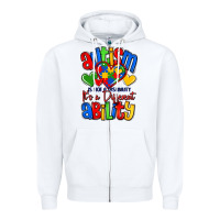 White autism is not a disability it's a different abilit Zipper Hoodie - LillyAllenDesigns