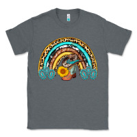 Charcoal Heather cowboy boots and hat rainbow Classic Tee - AdoDesignShop