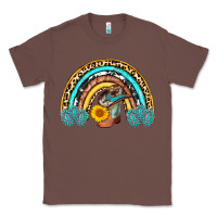 Chestnut cowboy boots and hat rainbow Classic Tee - AdoDesignShop