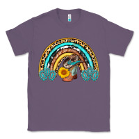 Lavender cowboy boots and hat rainbow Classic Tee - AdoDesignShop