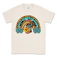 Natural cowboy boots and hat rainbow Classic Tee - AdoDesignShop