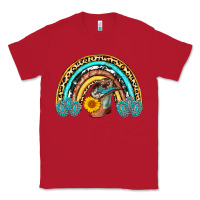 Red cowboy boots and hat rainbow Classic Tee - AdoDesignShop