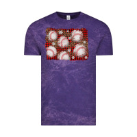 Cloud Purple baseball christmas background Vintage Tee - AdoDesignShop