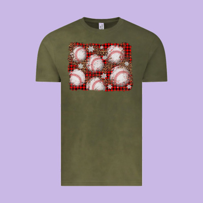 Baseball Christmas Background Vintage Tee Designed By Adodesignshop
