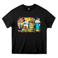 Black louisiana coffee cups Heavy Core Tee - Zillion Design Studio