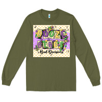 Army Green booze beads Long Sleeve Tee - MaliasSmallBusiness
