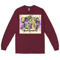 Burgundy booze beads Long Sleeve Tee - MaliasSmallBusiness