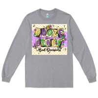 Heather Grey booze beads Long Sleeve Tee - MaliasSmallBusiness