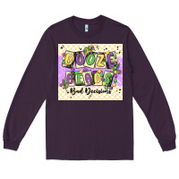 Plum booze beads Long Sleeve Tee - MaliasSmallBusiness