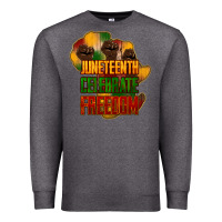 Charcoal Heather juneteenth celebrate freedom Premium Sweatshirt - NancyCooperArtShop