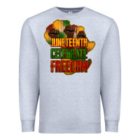Heather Grey juneteenth celebrate freedom Premium Sweatshirt - NancyCooperArtShop