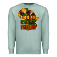 Seafoam juneteenth celebrate freedom Premium Sweatshirt - NancyCooperArtShop
