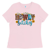 Bubblegum Pink howdy bitches Ladies Tee - Zillion Design Studio