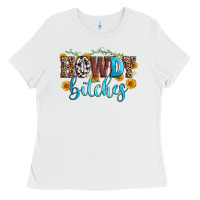 White howdy bitches Ladies Tee - Zillion Design Studio