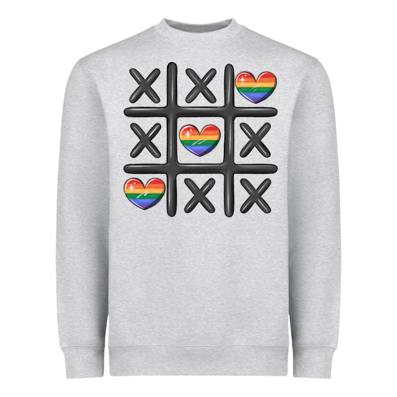 Pride Tic Tac Toe Heavyweight Sweatshirt by MaliasSmallBusiness | Teevron