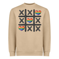 Mushroom pride tic tac toe Heavyweight Sweatshirt - MaliasSmallBusiness