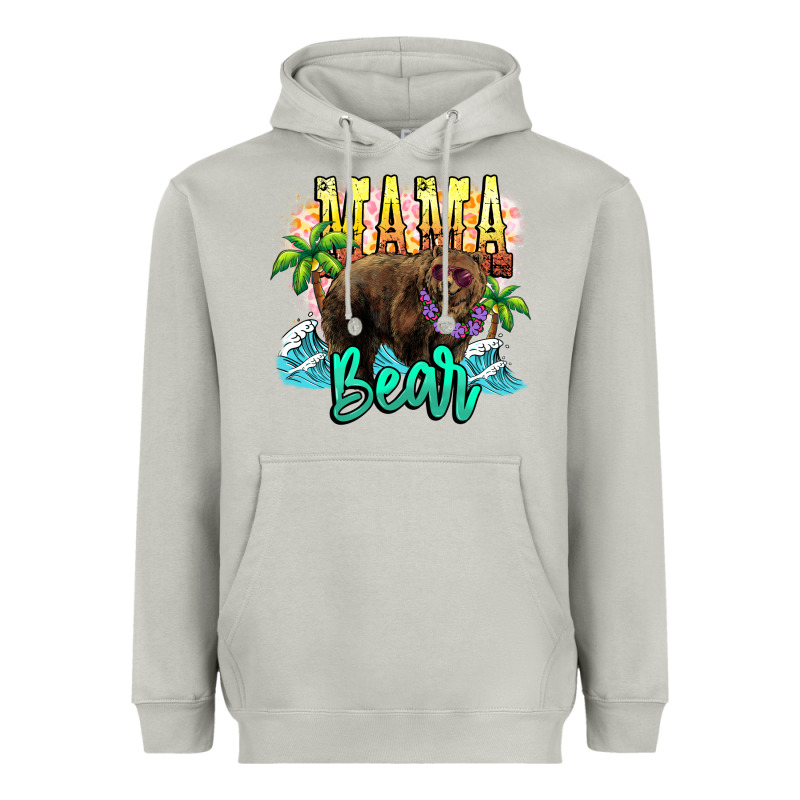 Mama Bear Summer Heavyweight Hoodie by NancyCooperArtShop | Teevron