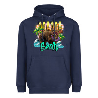 Navy Mama bear summer Heavyweight Hoodie - NancyCooperArtShop