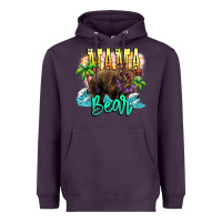 Plum Mama bear summer Heavyweight Hoodie - NancyCooperArtShop