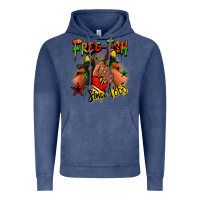 Vintage Denim Free-ish since 1865 Juneteenth black girl sneakers Vintage Hoodie - RanaPortraitStore
