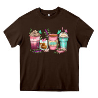 Chocolate Brown mom coffee cups Heavy Core Tee - Zillion Design Studio