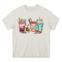 Cream mom coffee cups Heavy Core Tee - Zillion Design Studio