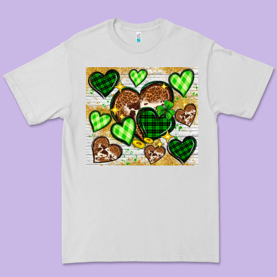 St. Patrick's Day Hearts Tumbler Premium Tee Designed By Neo Western