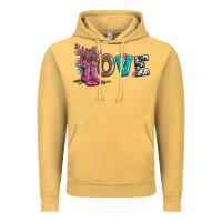 Vintage Mustard valentines day love and boots Vintage Hoodie - AdoDesignShop