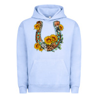 Pigment Grape Ice western leopard cowhide sunflowers horseshoe Urban Hoodie - OliviaCreatesArt