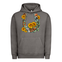 Pigment Tornado western leopard cowhide sunflowers horseshoe Urban Hoodie - OliviaCreatesArt