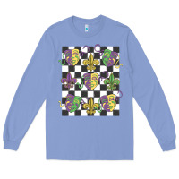 Colony Blue mardi gras Long Sleeve Tee - MaliasSmallBusiness
