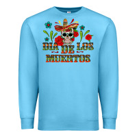 Ocean Blue Dia De Los Muertos Premium Sweatshirt - texasbilliewilder