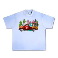Grape Ice lpn nurse truck with cactus and sunflowers Urban Heavy Tee - AdoDesignShop