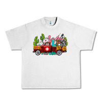 Lunar Rock lpn nurse truck with cactus and sunflowers Urban Heavy Tee - AdoDesignShop