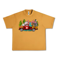 Peanut Butter lpn nurse truck with cactus and sunflowers Urban Heavy Tee - AdoDesignShop