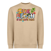 Mushroom the beach is my happy place Heavyweight Sweatshirt - MaliasSmallBusiness