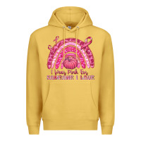 Antique Gold i wear pink for someone i love Premium Hoodie - texasbilliewilder